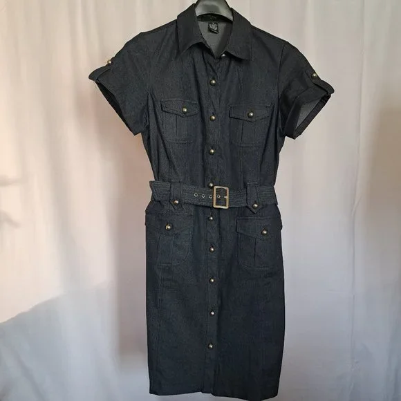Sharagano Dresses Sharagano Women Denim Shirtdress Sz Stunning